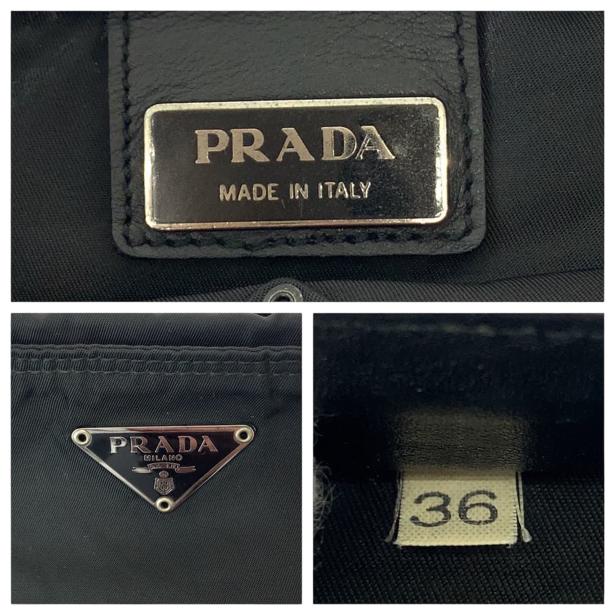 Prada Nylon Tessuto Triangle Logo Messenger Bag