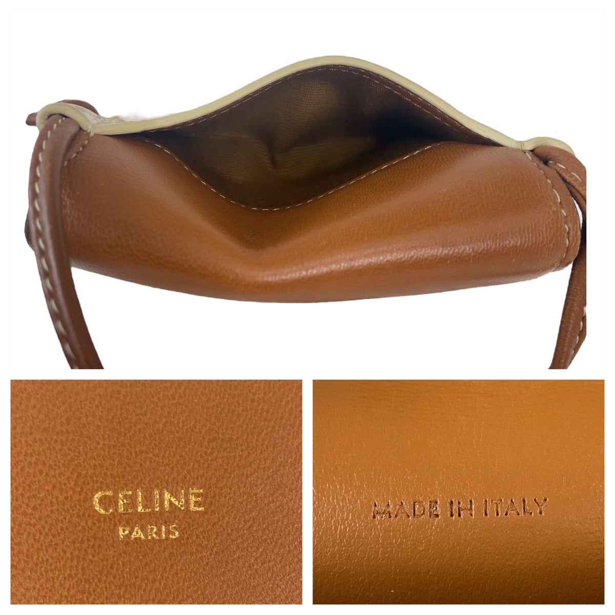 Celine Triomphe PVC Leather Shoulder Bag