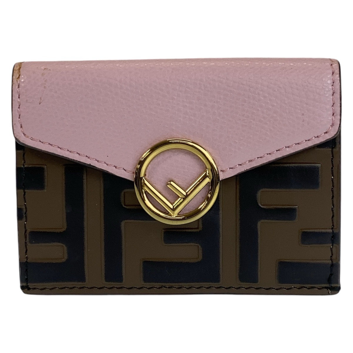 Fendi Zucca Leather Compact Wallet