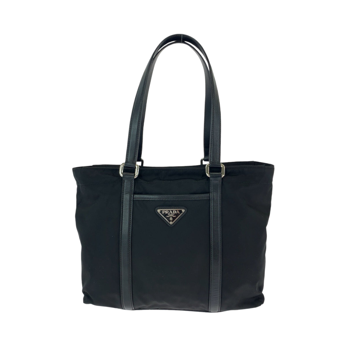 Prada Nylon Tessuto Logo Tote Bag