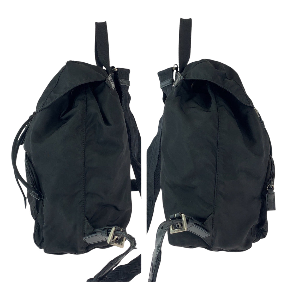 Prada Nylon Tessuto Logo Backpack