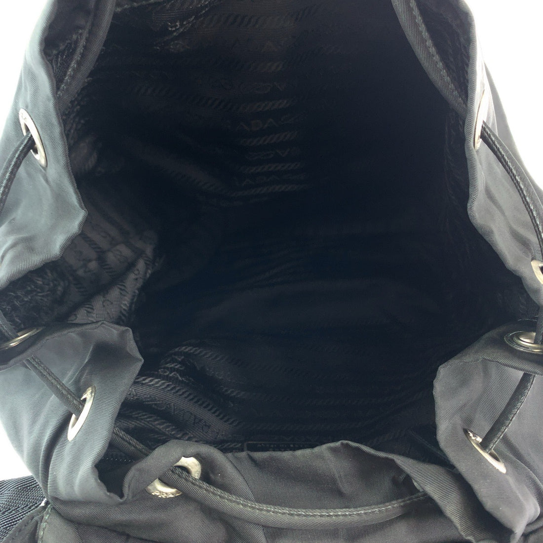 Prada Nylon Tessuto Logo Backpack