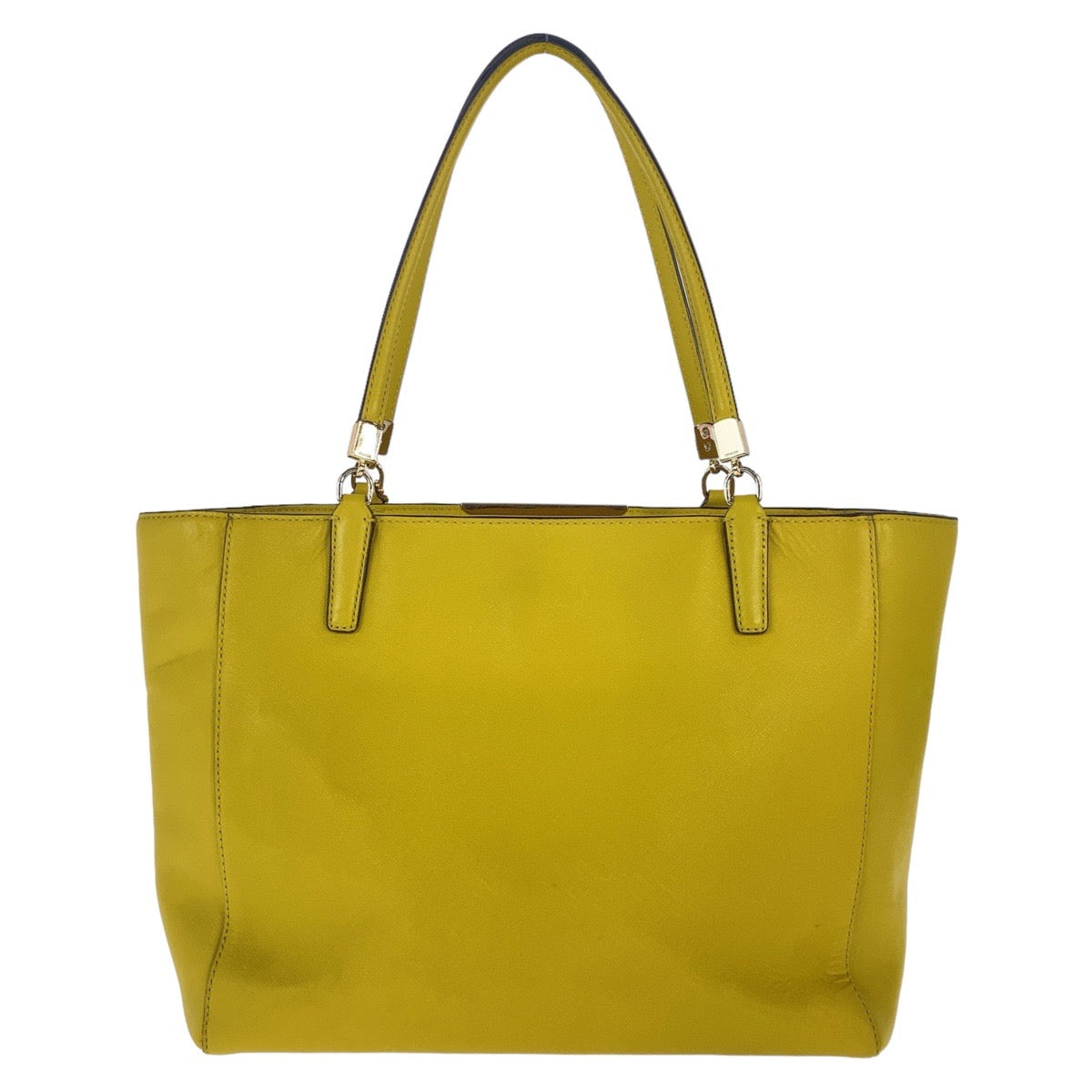 Coach Yellow Leather Tote Shoulder Bag in Very Good Condition