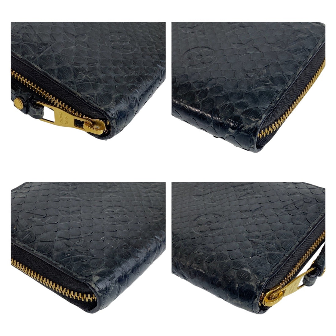 Louis Vuitton Monogram Zippy Wallet Python