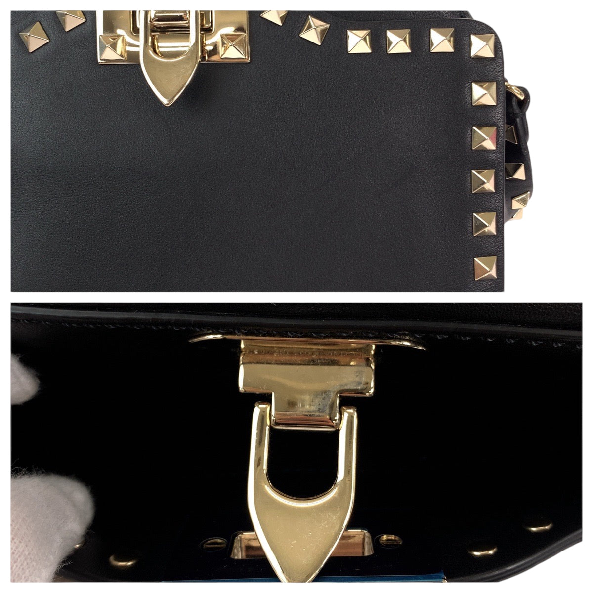 Valentino Rockstud Leather Shoulder Bag