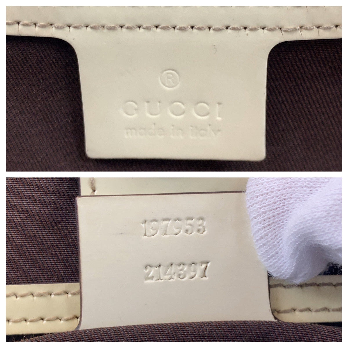 Gucci GG Supreme Canvas Tote Bag Beige Silver Hardware in Very Good Condition