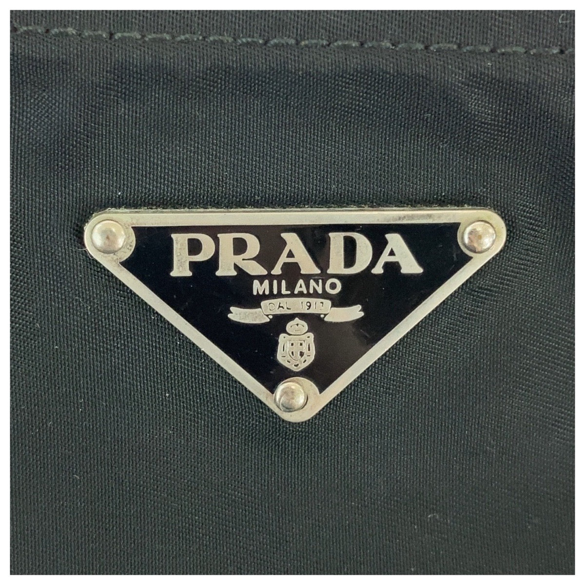 Prada Nylon Tessuto Triangle Logo Crossbody Bag