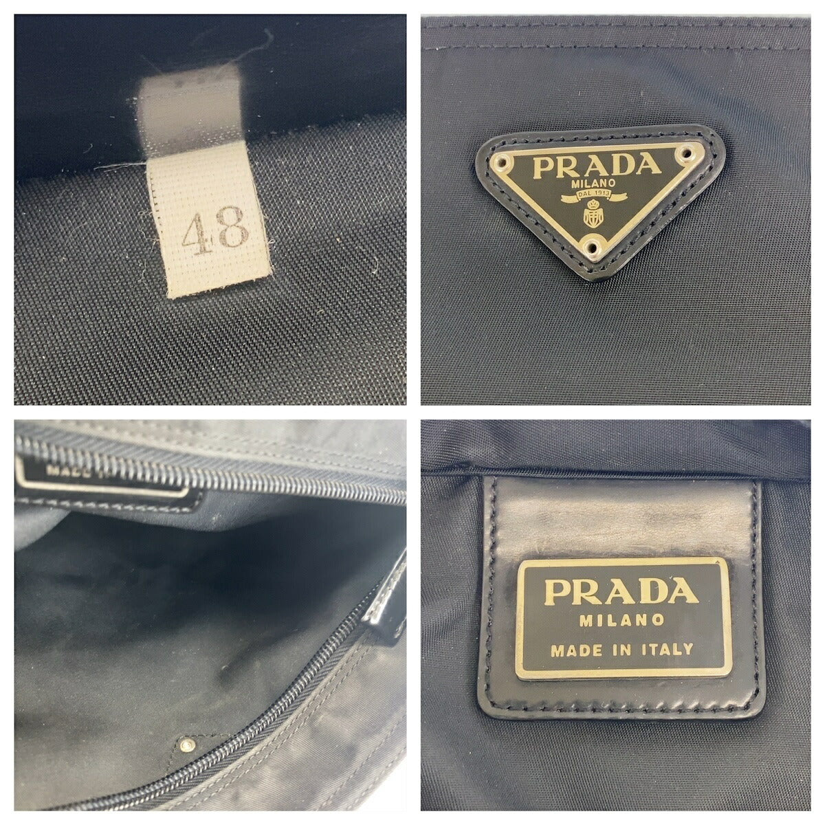 Prada Nylon Tessuto Triangle Logo Shoulder Bag