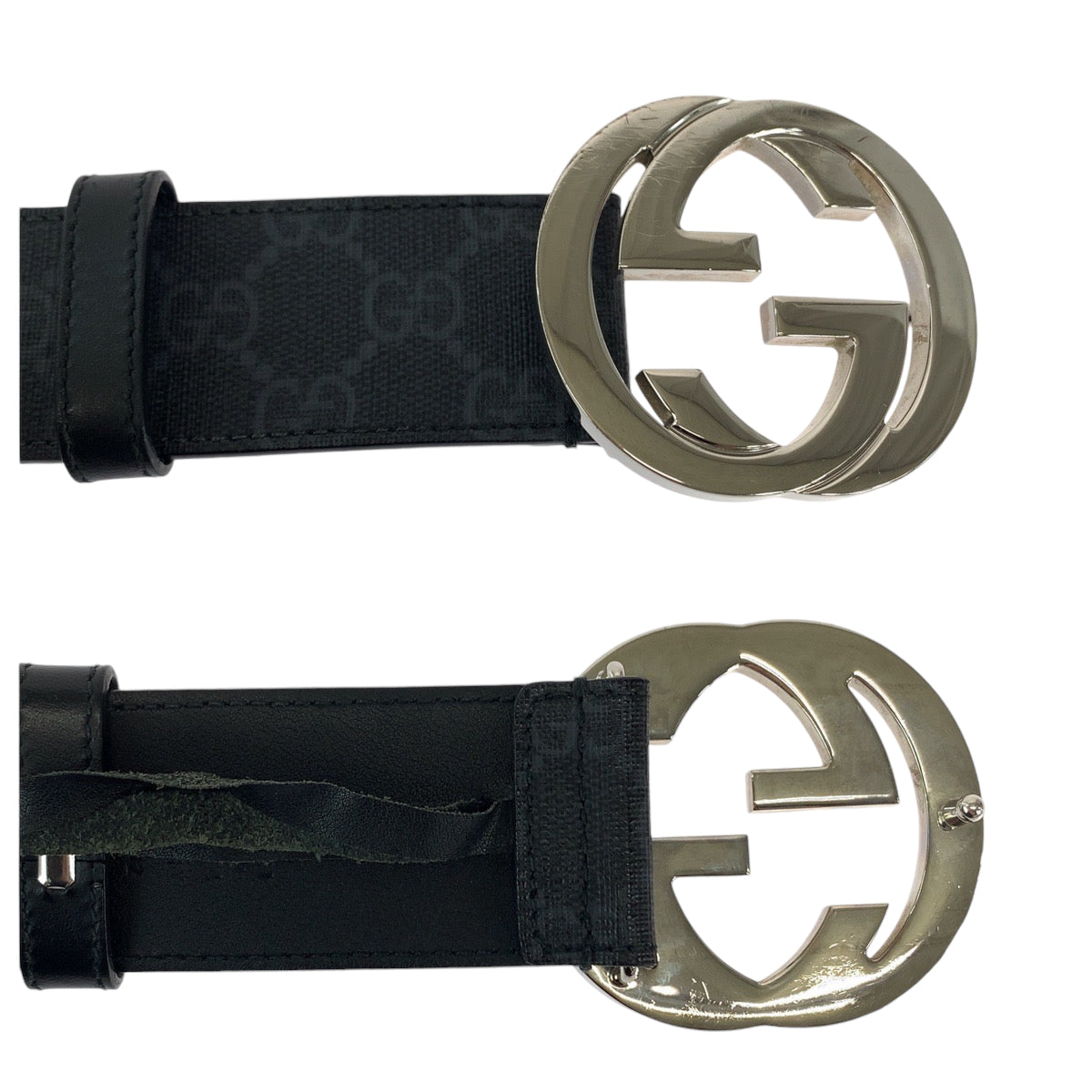 Gucci Interlocking GG Supreme Canvas Belt