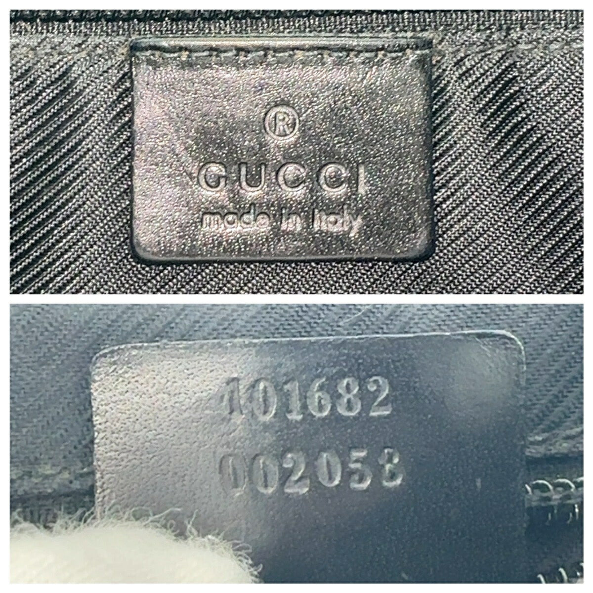 Gucci Black GG Canvas Hobo Shoulder Bag