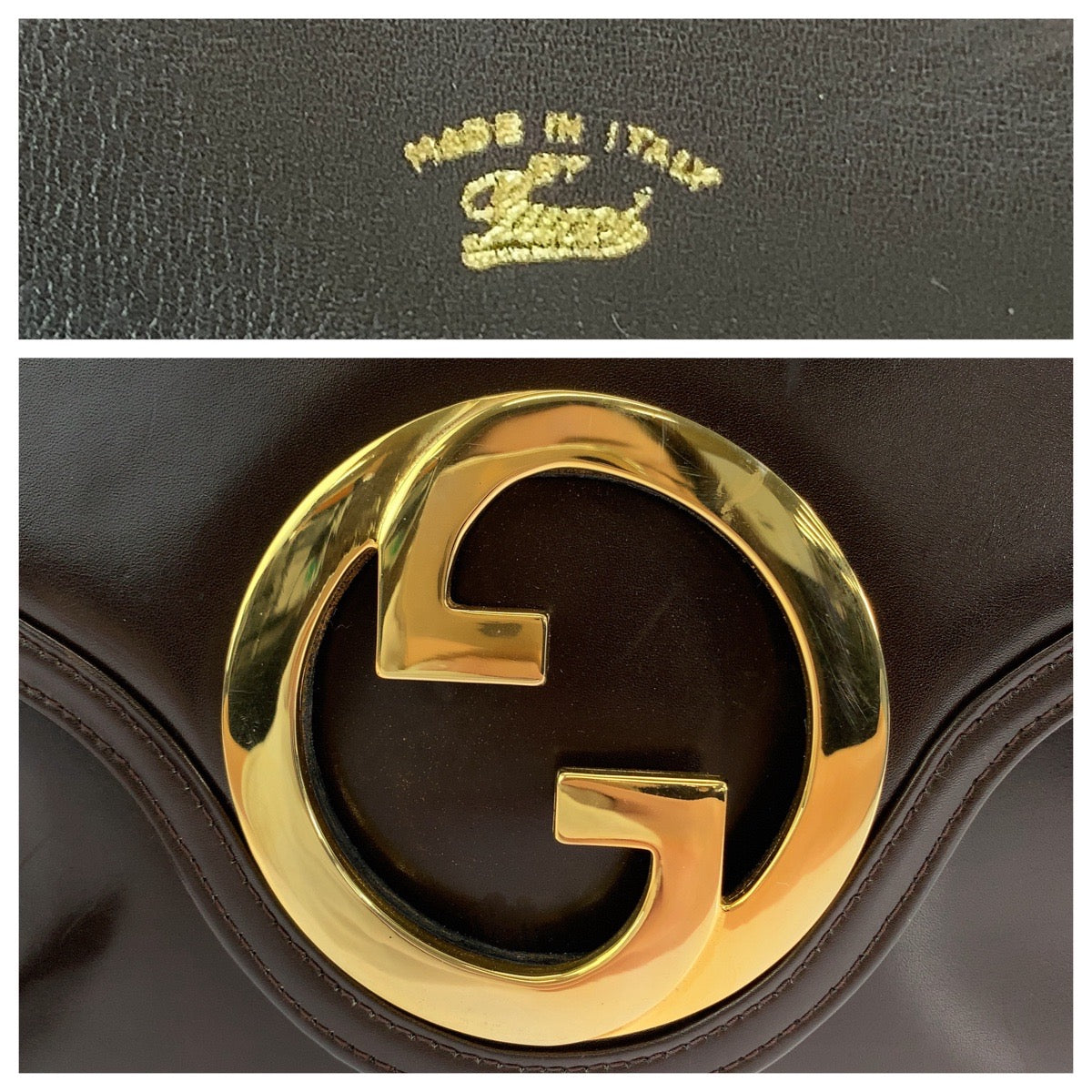 Gucci Vintage Leather Shoulder Bag