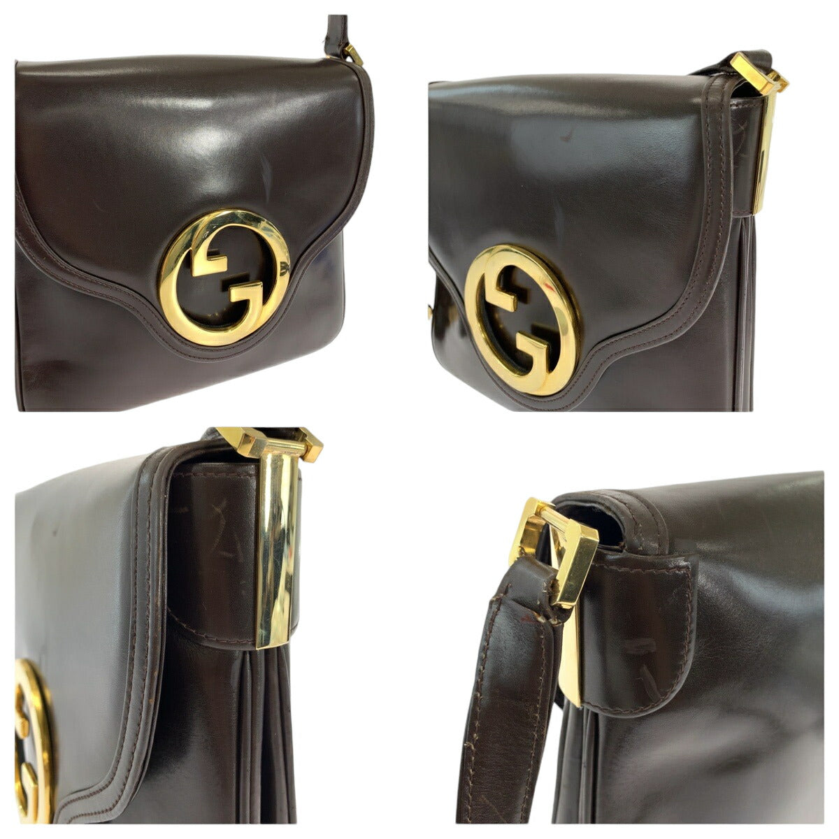 Gucci Vintage Leather Shoulder Bag