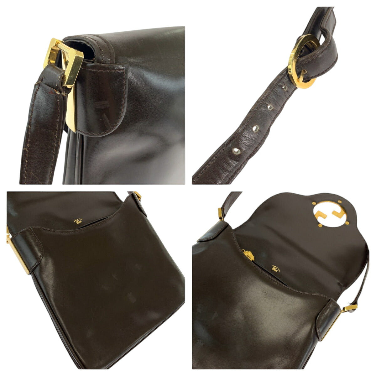 Gucci Vintage Leather Shoulder Bag