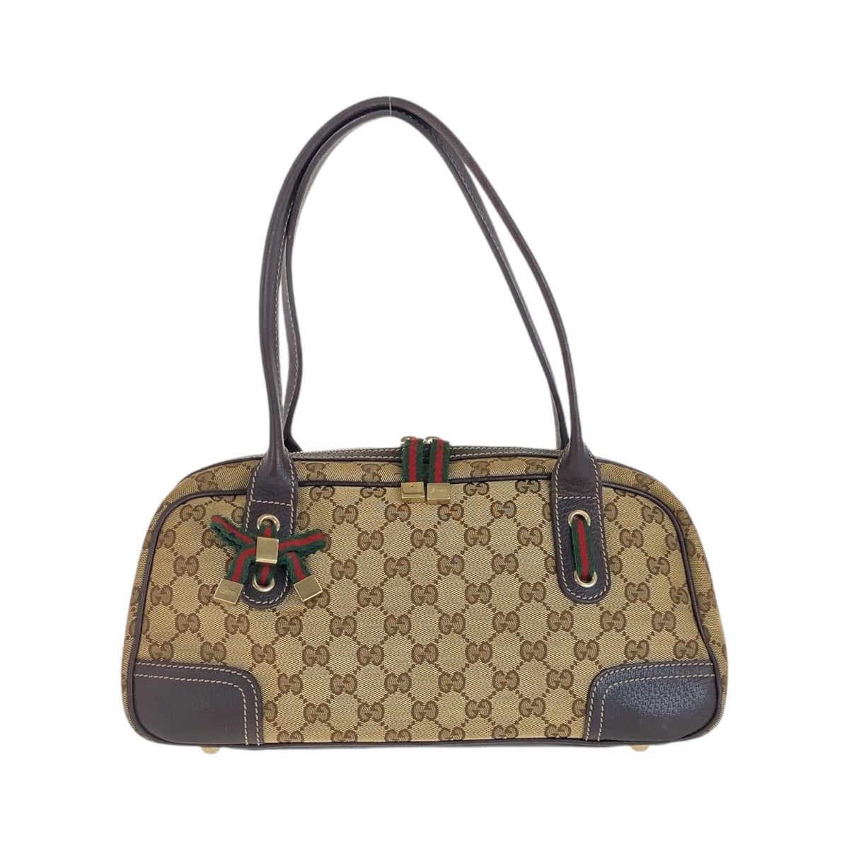 Gucci Princy GG Canvas Leather Shoulder Handbag