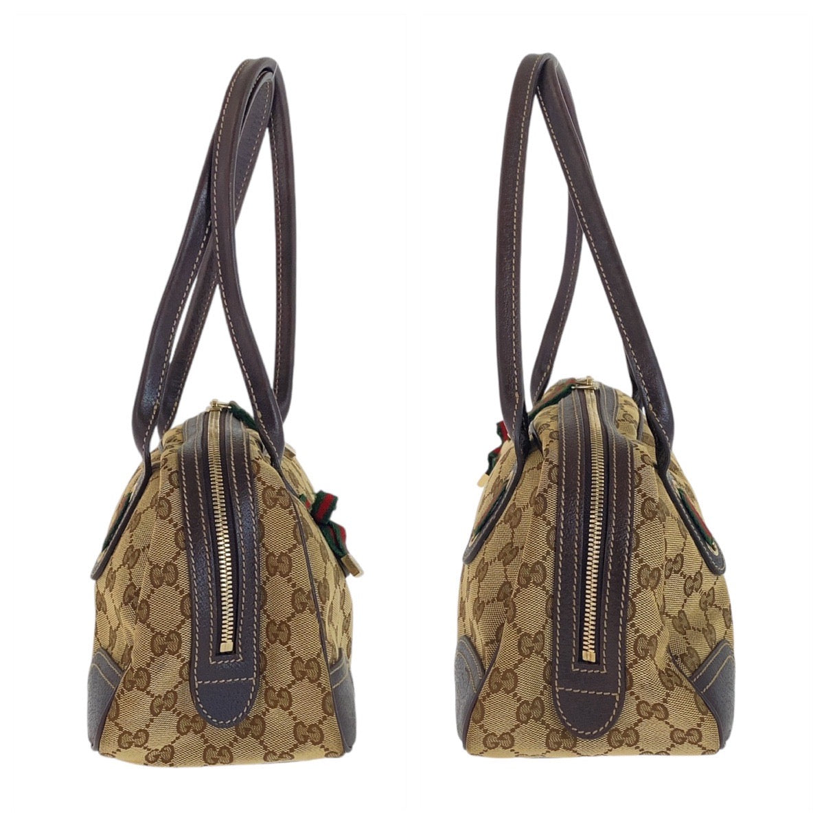 Gucci Princy GG Canvas Leather Shoulder Handbag