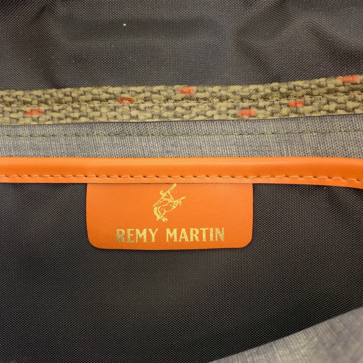 Yves Saint Laurent Vintage Remy Martin Collaboration YSL Logo Brown Canvas/Leather Clutch Bag in Great Condition