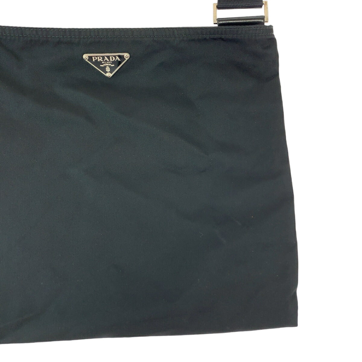 Prada Nylon Tessuto Triangle Logo Messenger Bag