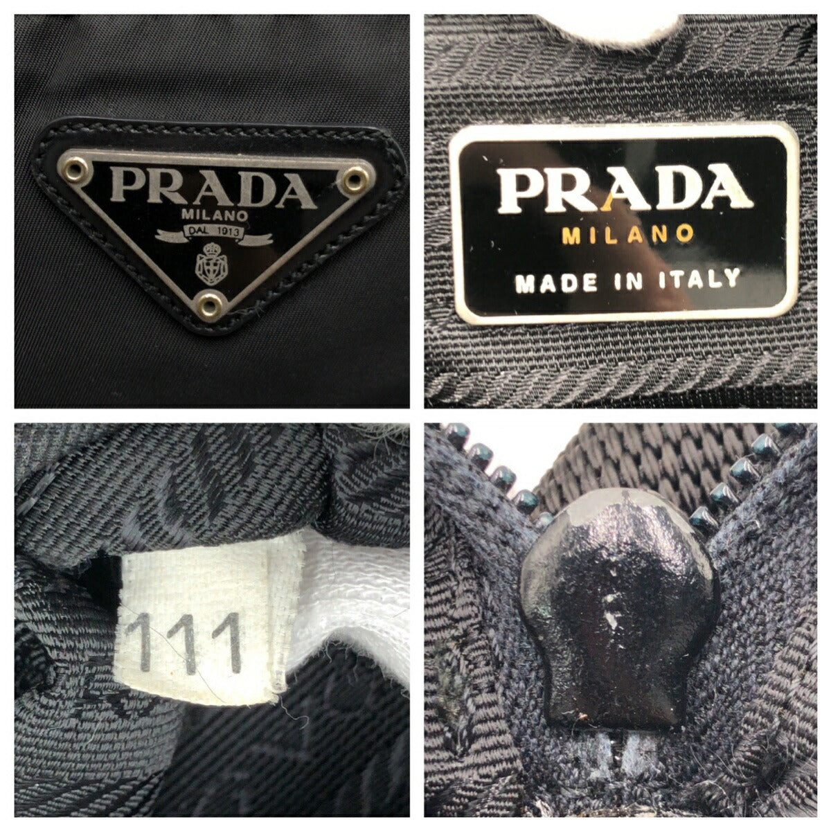 Prada Nylon Tessuto Triangle Logo Messenger Bag