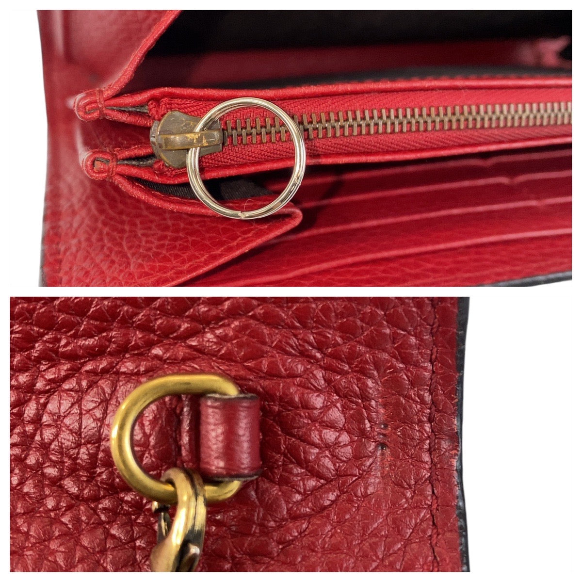 Gucci GG Marmont Red Leather Shoulder Bag