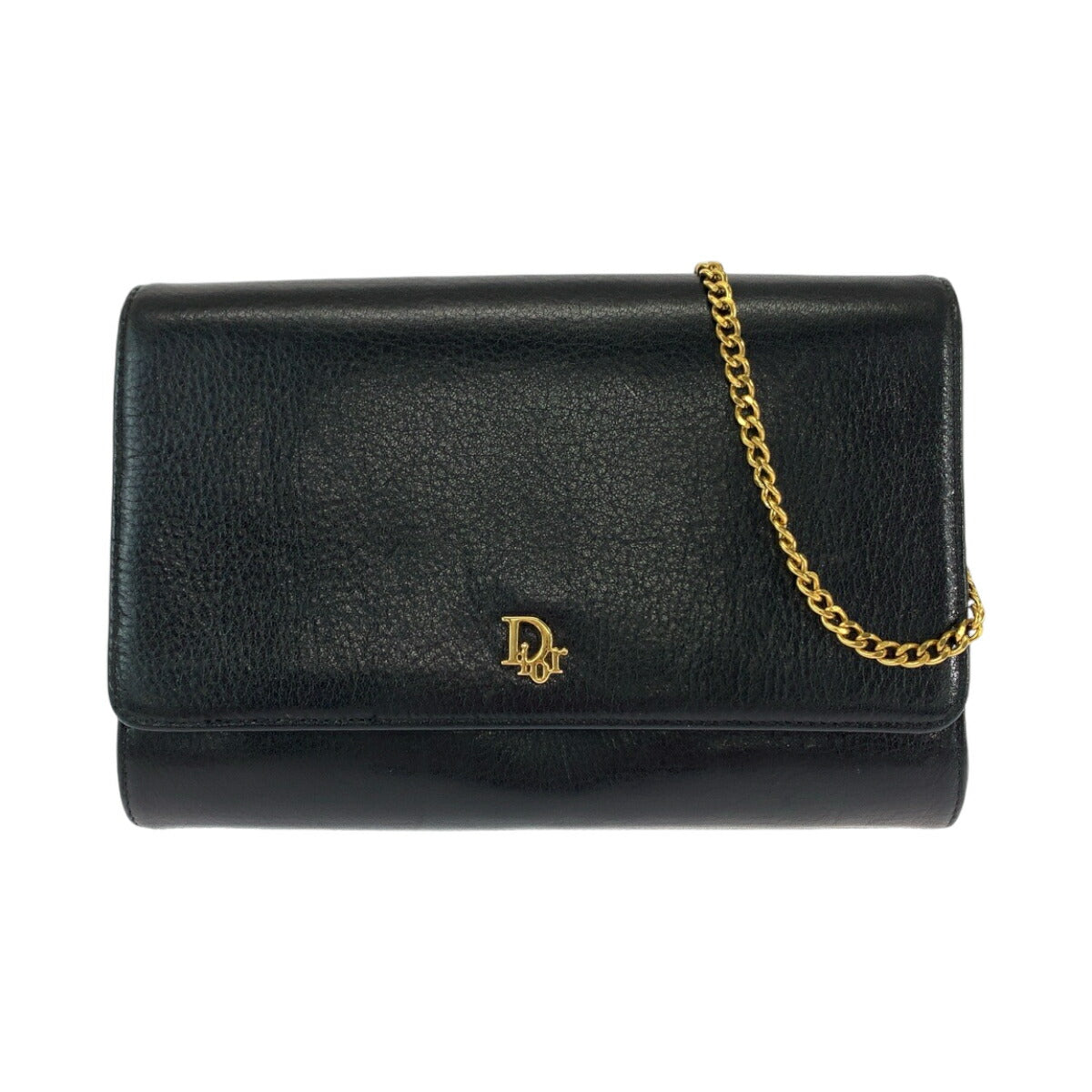 Dior Vintage Leather Chain Shoulder Bag