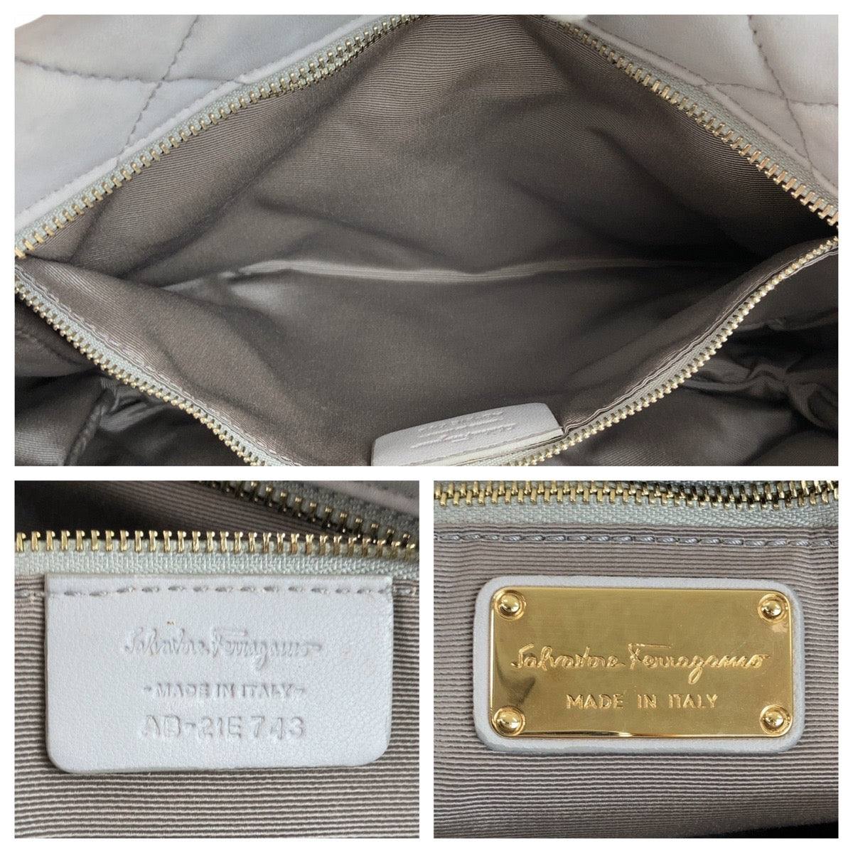 Salvatore Ferragamo Vara Leather Shoulder Bag in Very Good Condition