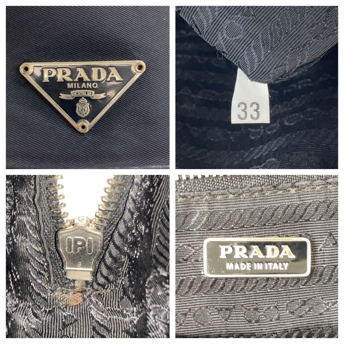 Prada Tessuto Nylon Leather Handbag