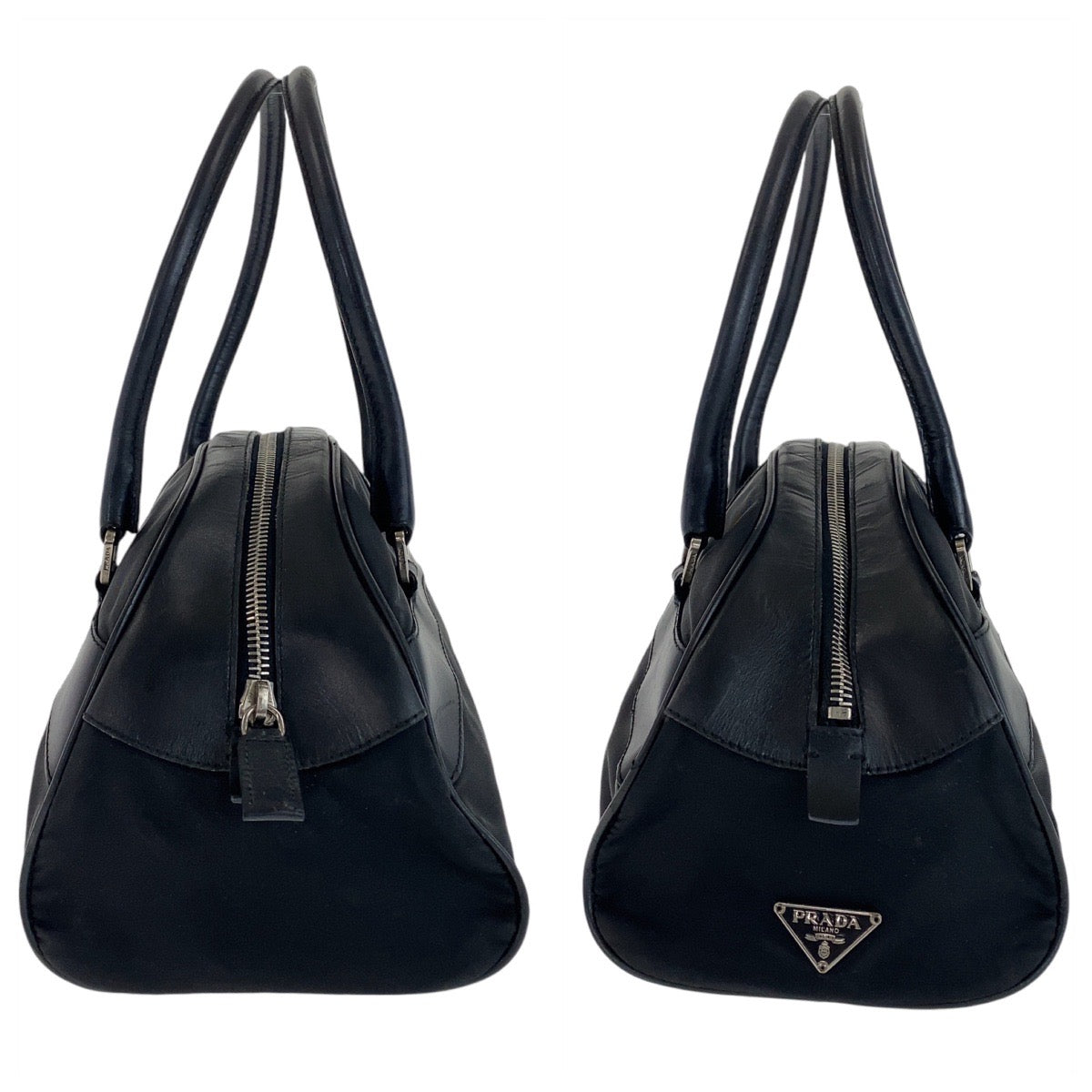 Prada Tessuto Nylon Leather Handbag