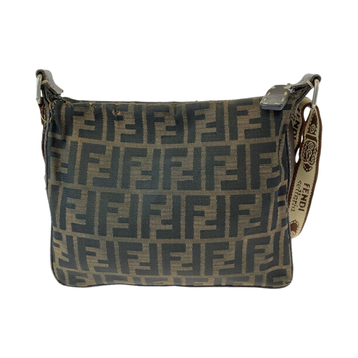 Fendi Zucca Canvas Shoulder Bag Pochette