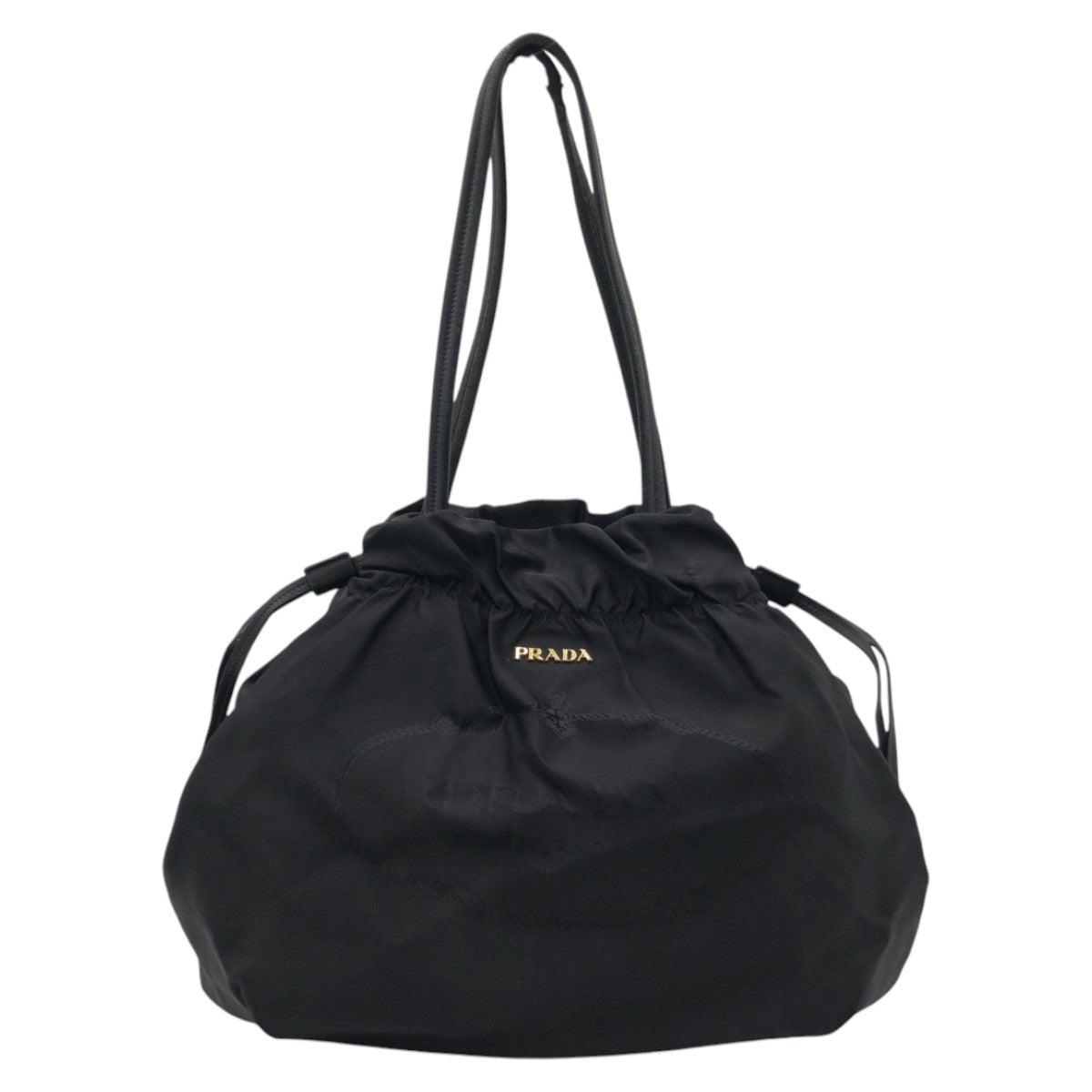 Prada Nylon Tessuto Jacquard Logo Tote Bag