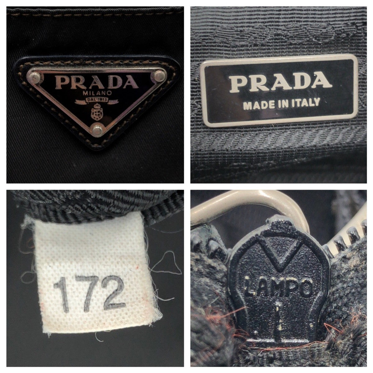 Prada Nylon Tessuto Triangle Logo Messenger Bag