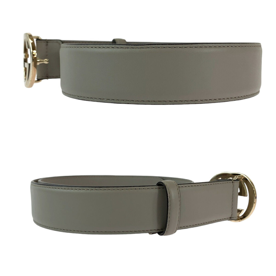 Gucci Leather Interlocking Belt