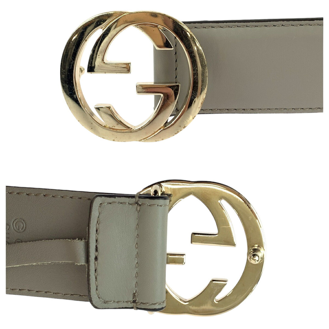 Gucci Leather Interlocking Belt