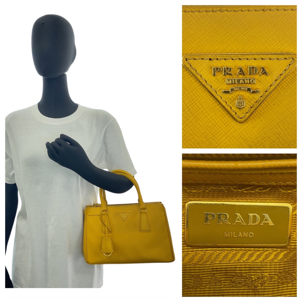 Prada Saffiano Leather Galleria Tote Bag