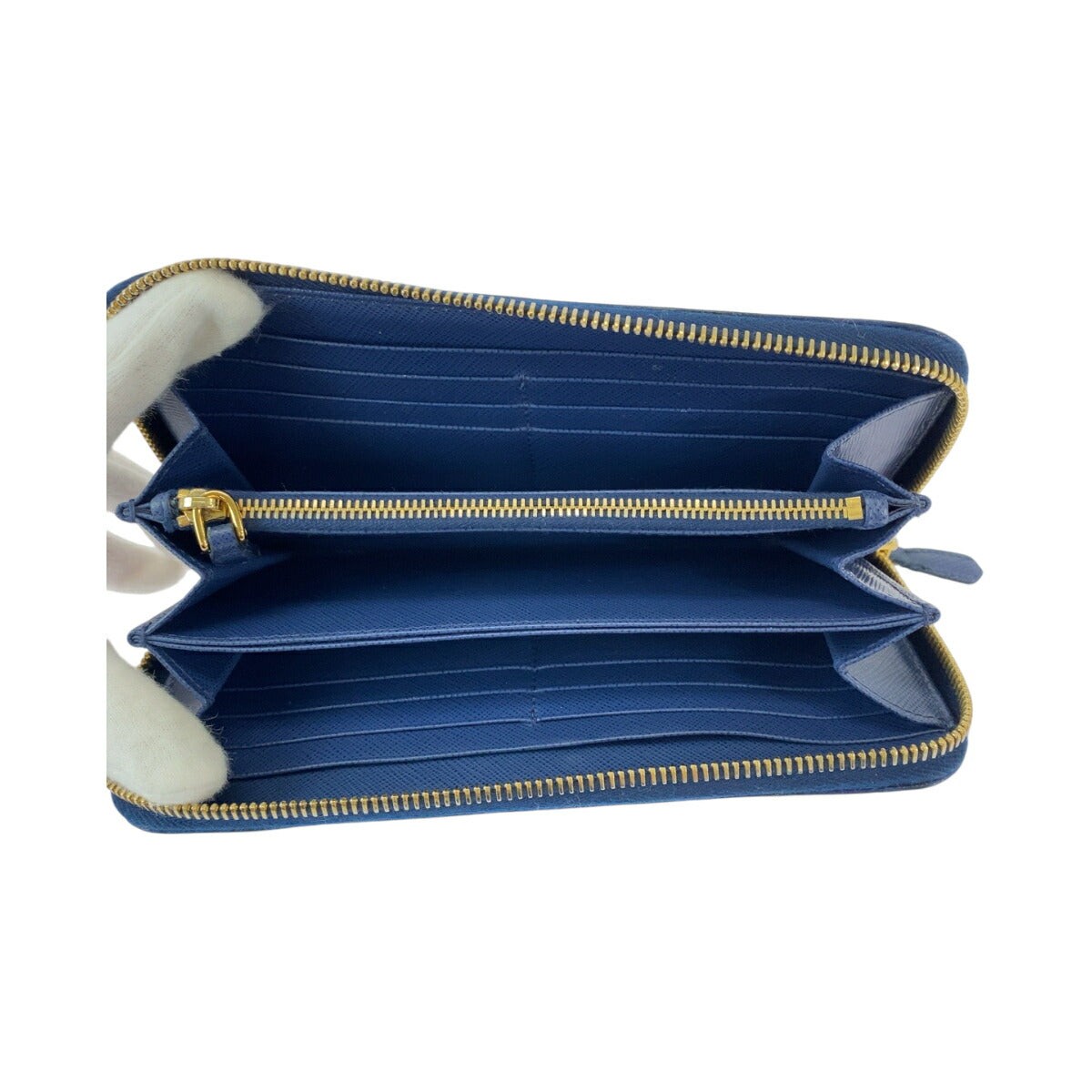 Prada Saffiano Ribbon Leather Wallet