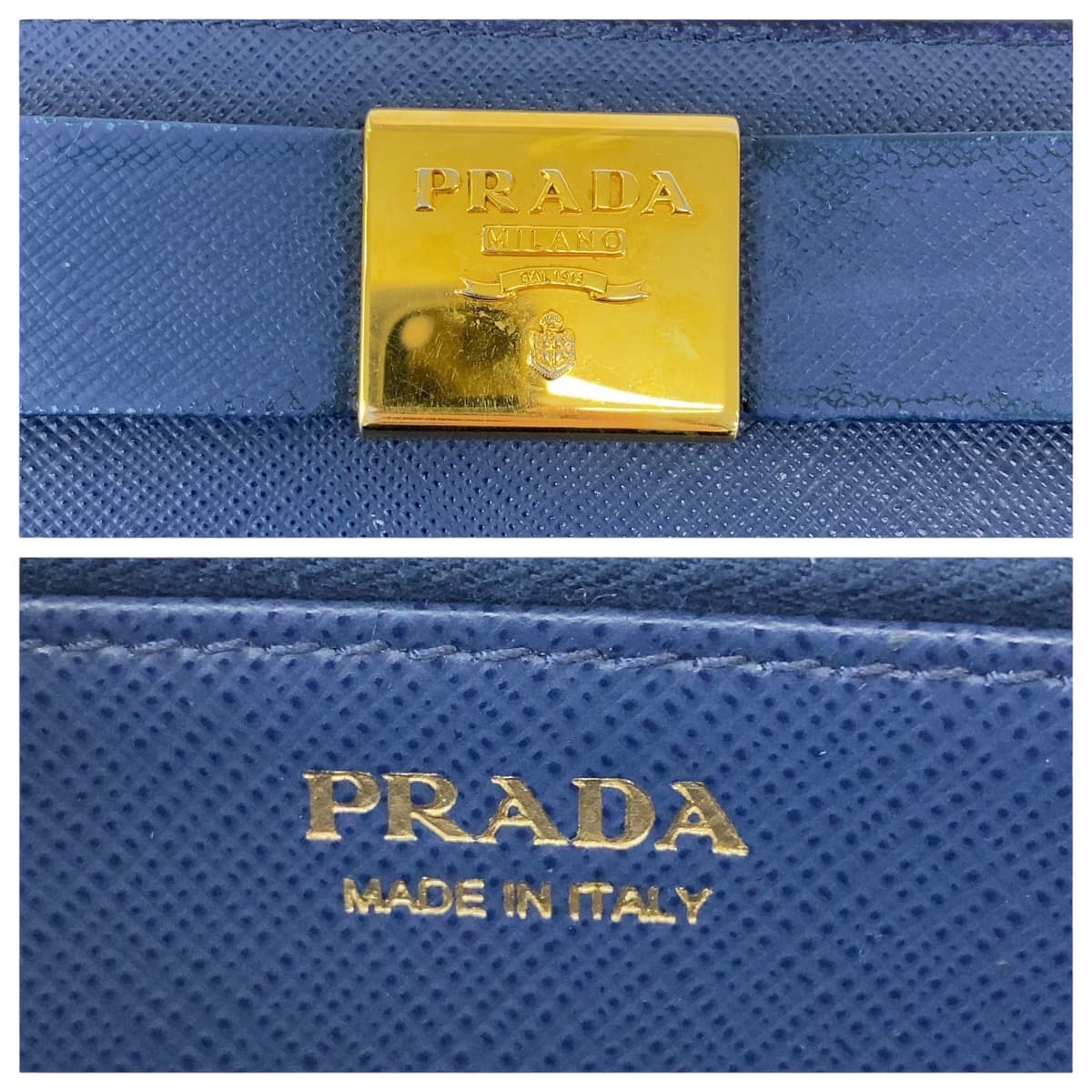 Prada Saffiano Ribbon Leather Wallet