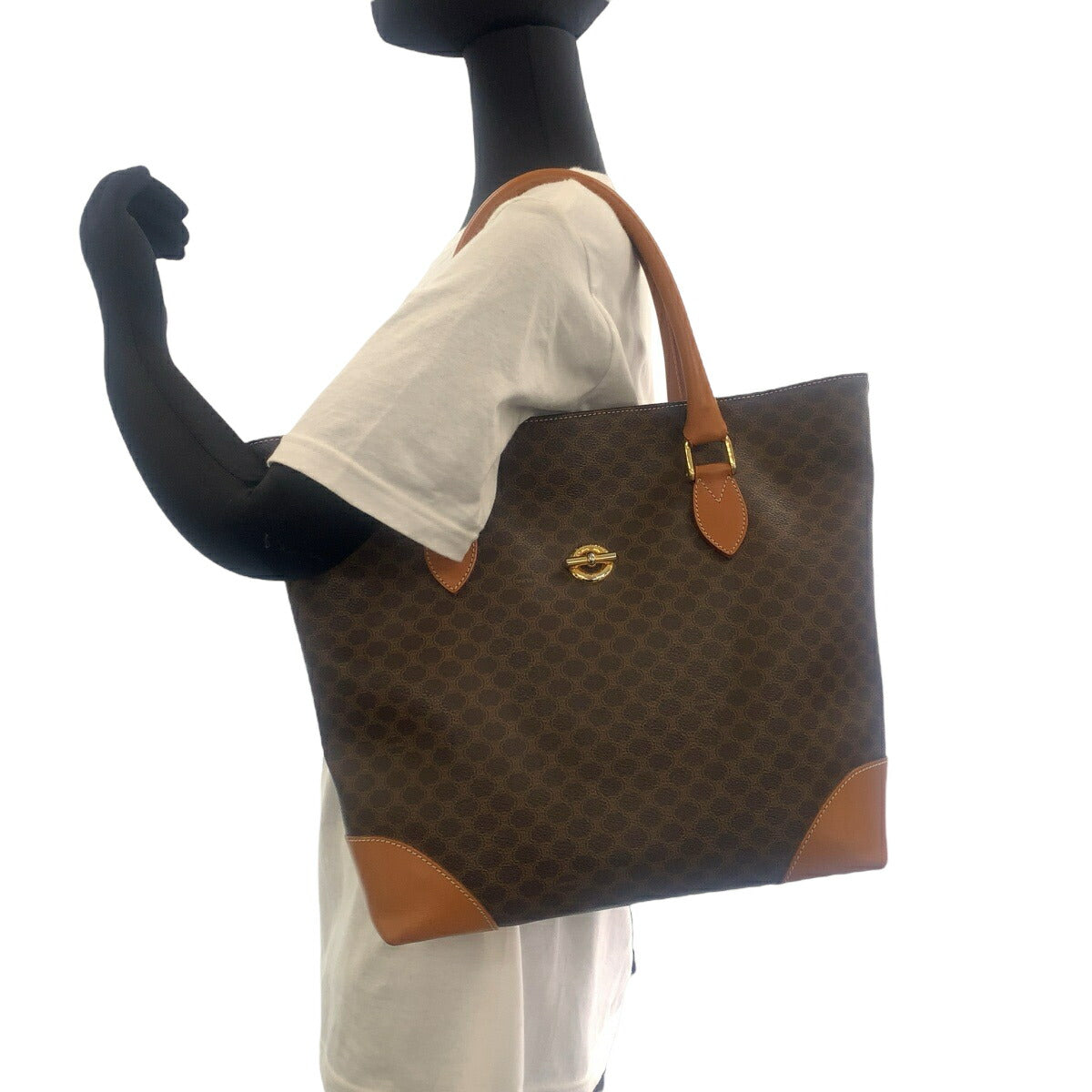 Celine Macadam PVC Tote Shoulder Bag