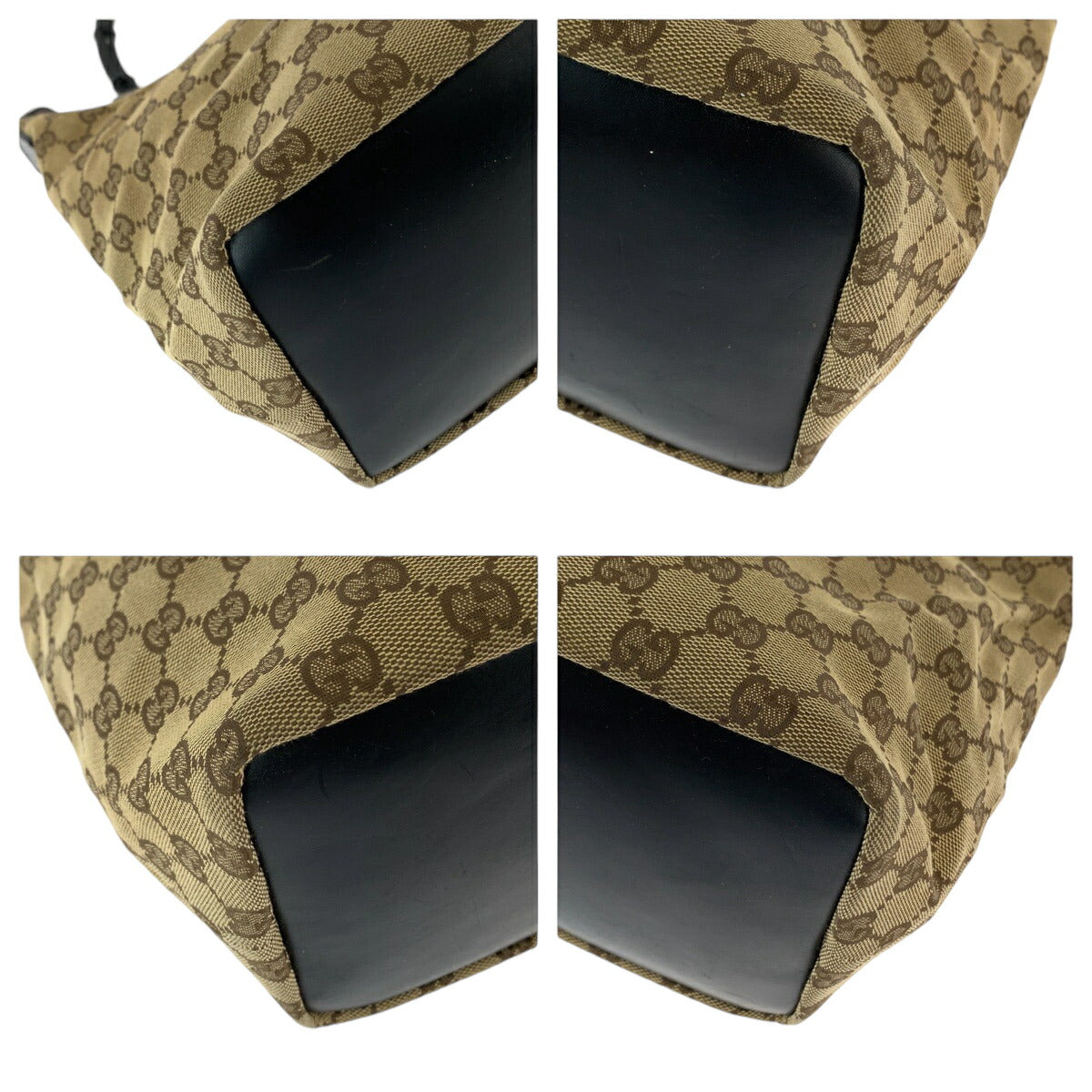 Gucci Bamboo Hobo GG Canvas Handbag