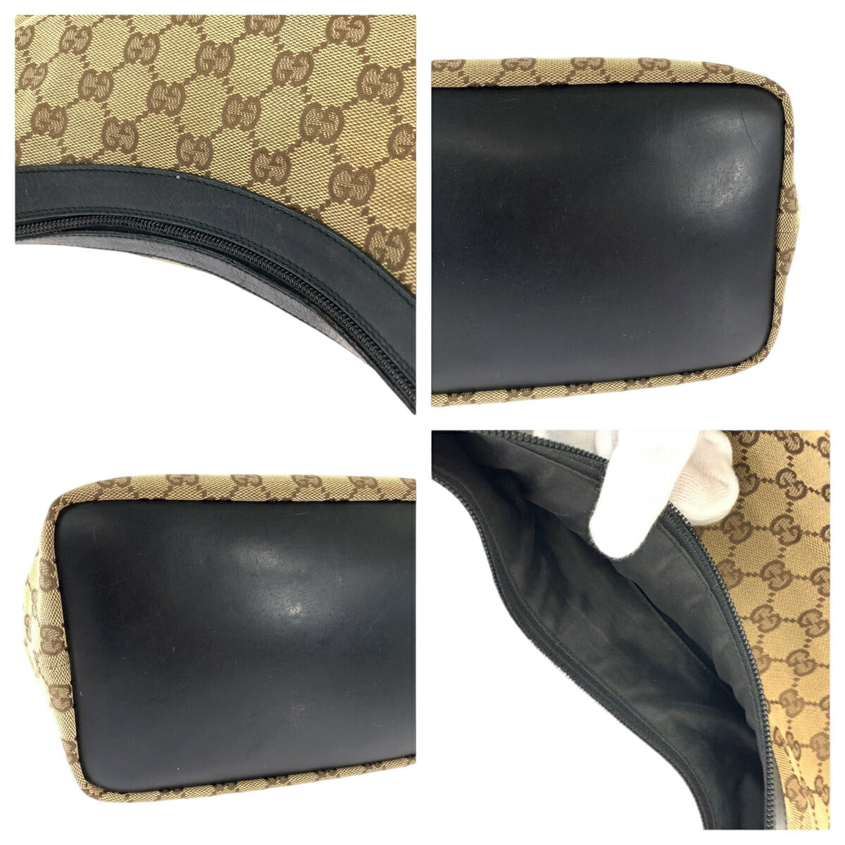 Gucci Bamboo Hobo GG Canvas Handbag