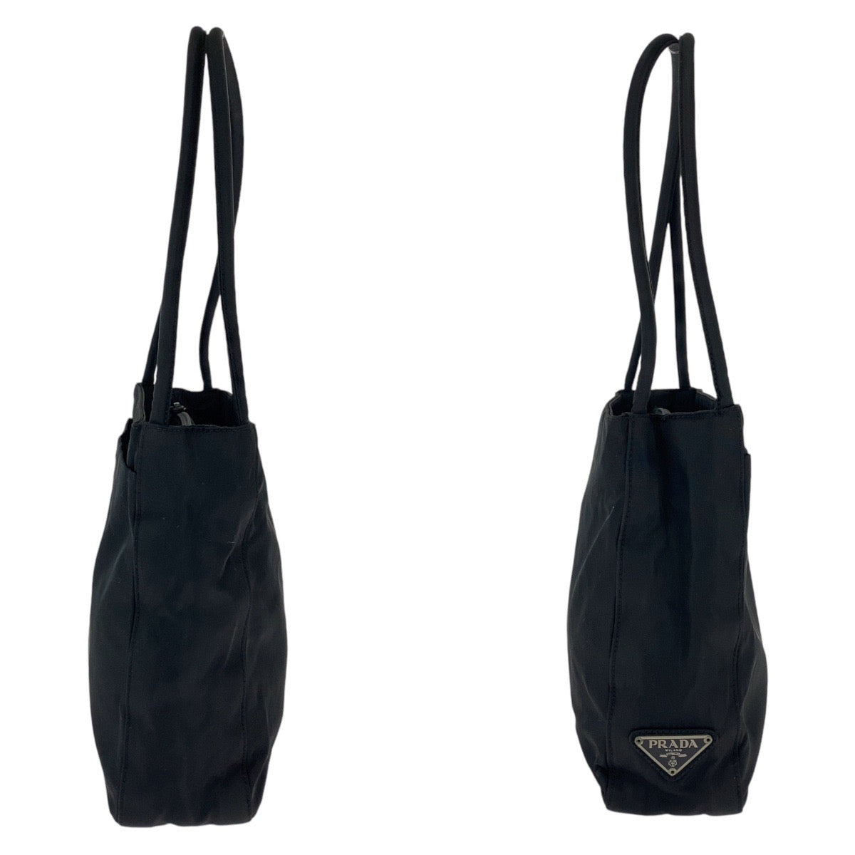 Prada Nylon Tessuto Triangle Logo Tote Bag