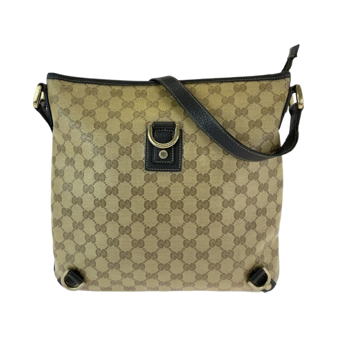 Gucci GG Supreme Canvas Crystal Shoulder Bag