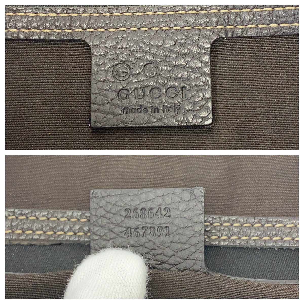 Gucci GG Supreme Canvas Crystal Shoulder Bag