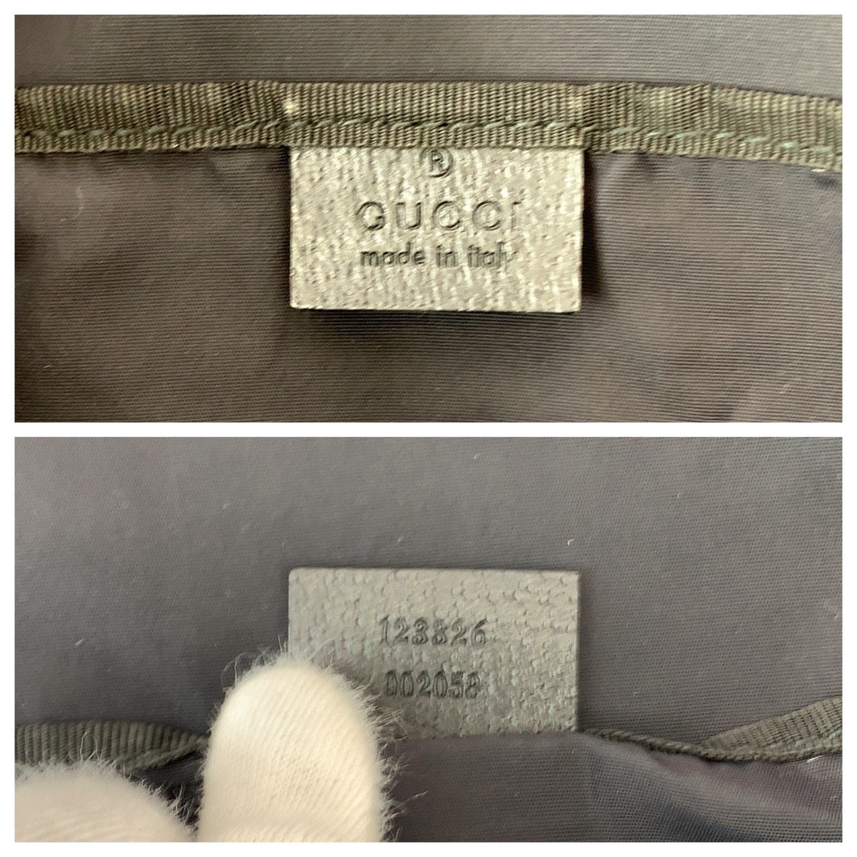 Gucci Black GG Canvas Shoulder Bag