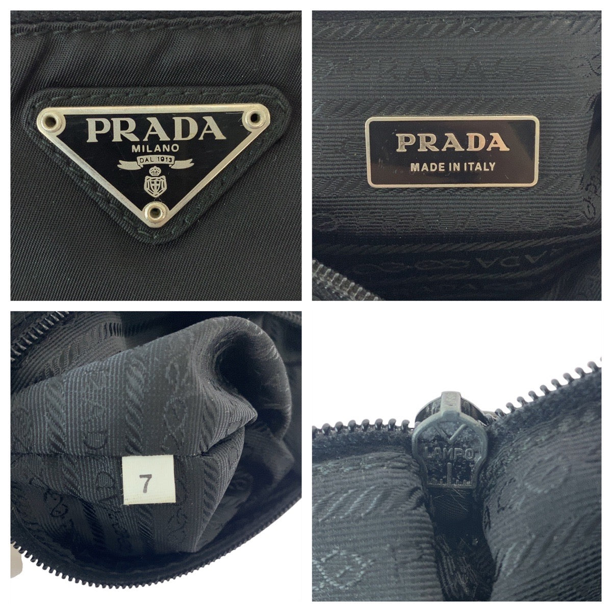 Prada Nylon Tessuto Triangle Logo Messenger Bag