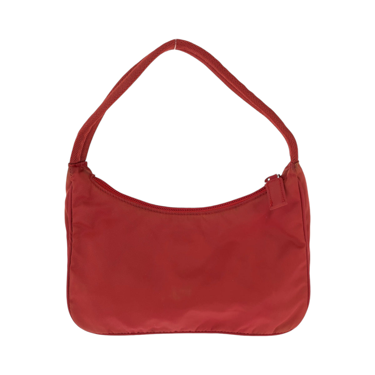 Prada Nylon Tessuto Hobo Handbag Red