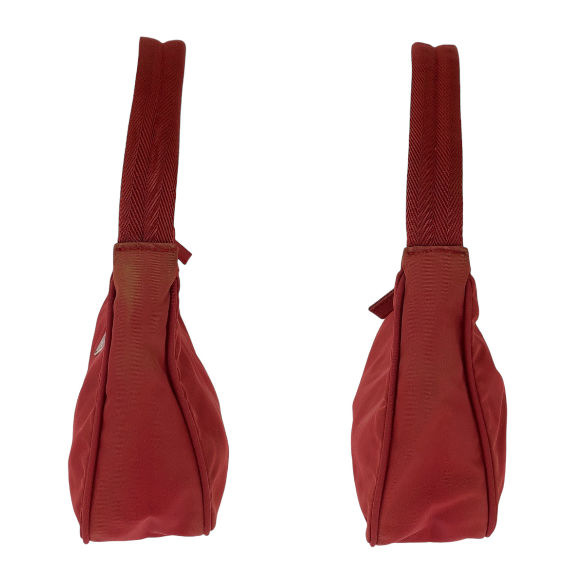 Prada Nylon Tessuto Hobo Handbag Red