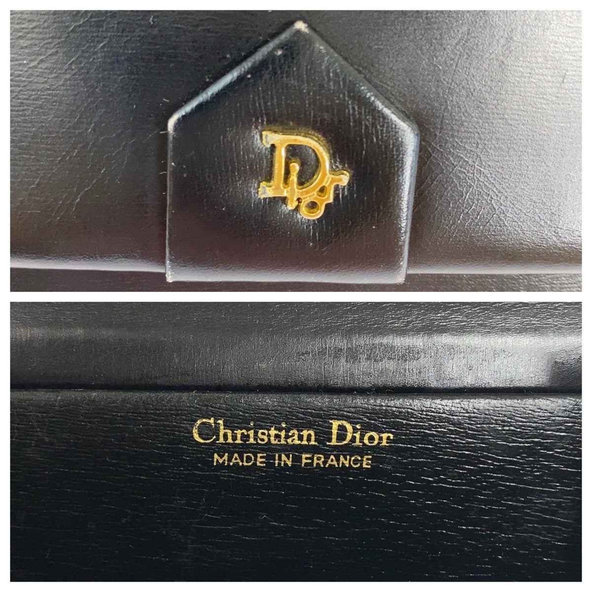 Dior Leather Chain Shoulder Bag Clutch