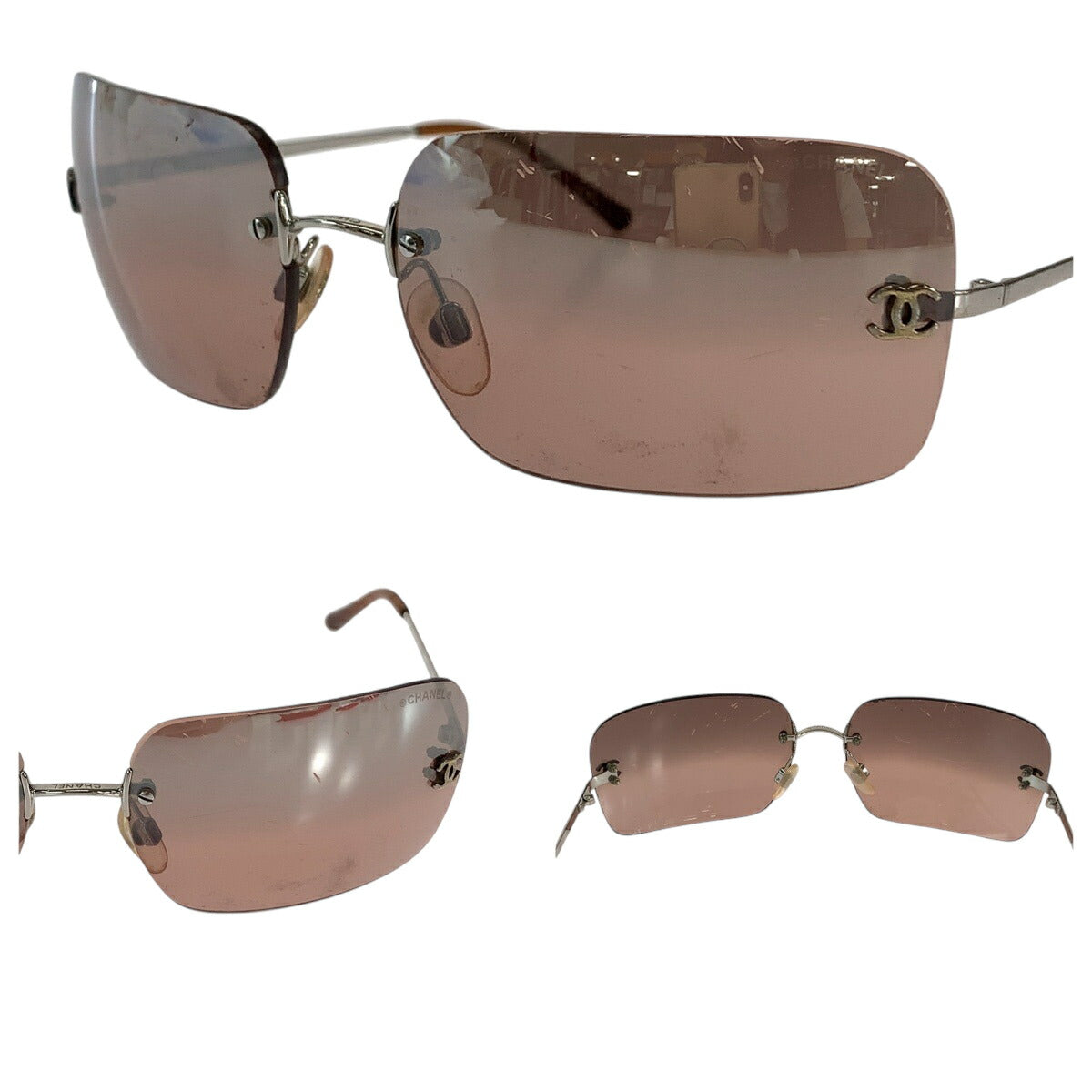 Chanel Coco Mark Plastic Sunglasses 4017