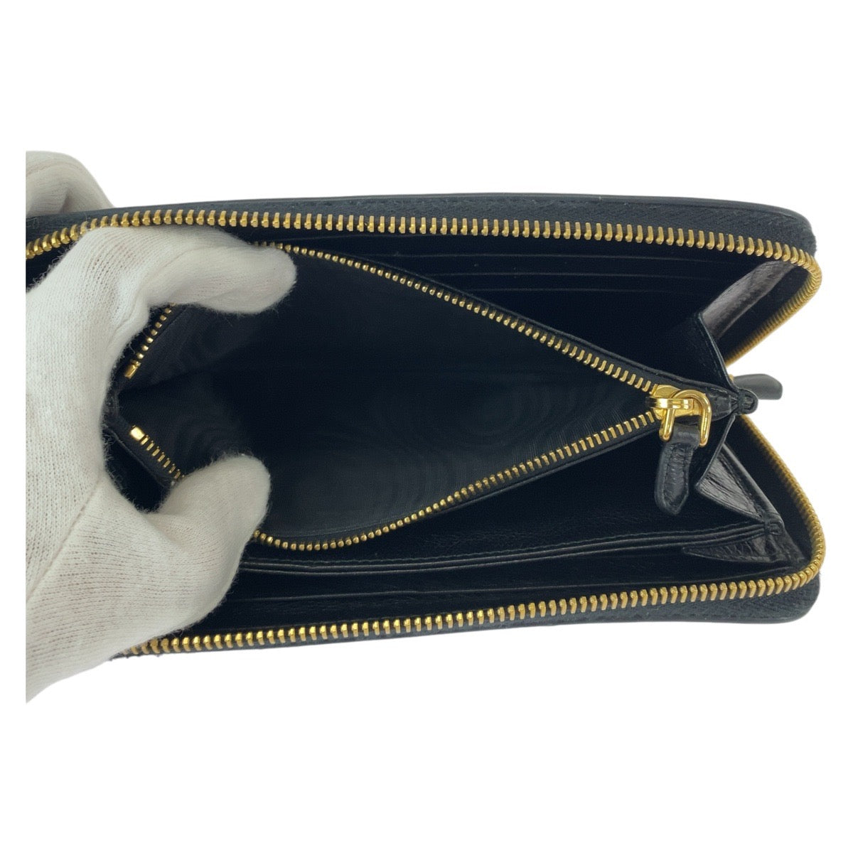 Prada Leather Ribbon Long Wallet