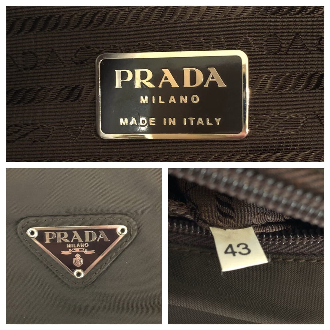 Prada Nylon Tessuto Logo Tote Bag