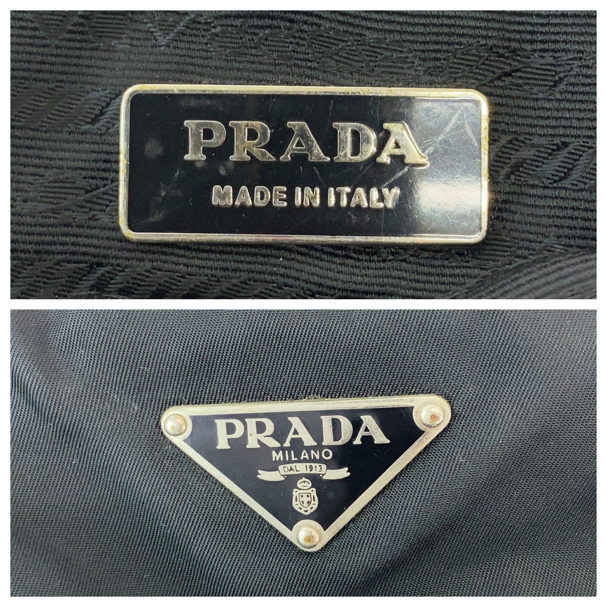 Prada Nylon Tessuto Logo Tote Bag